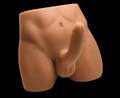 Male Ass Masturbator with Posable Dildo