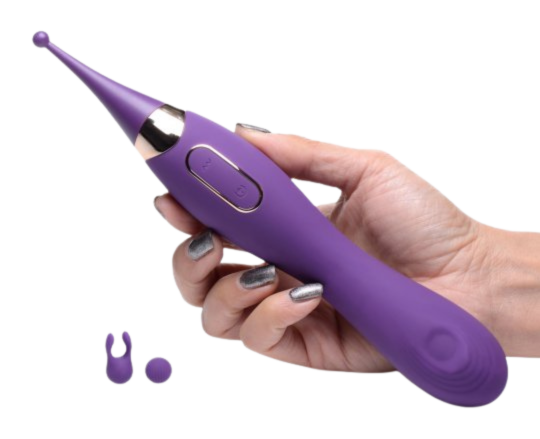 Pulsing G-spot Pinpoint Silicone Vibrator with Attachments