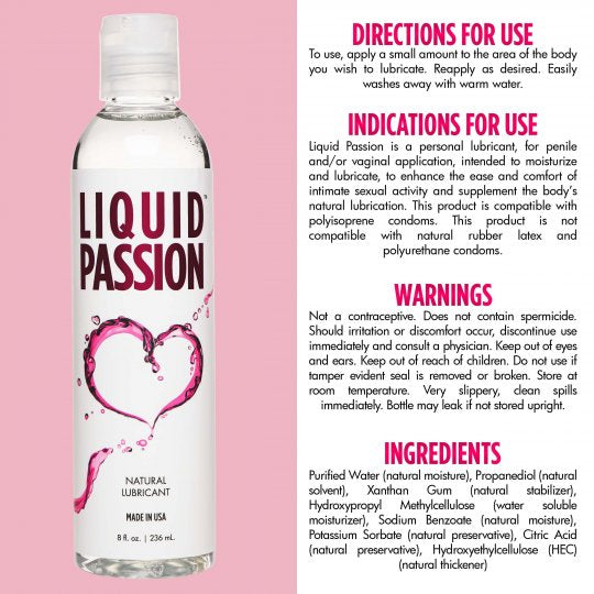 Liquid Passion Natural Lubricant