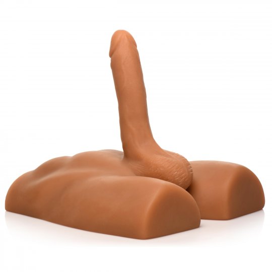 Male Ass Masturbator with Posable Dildo