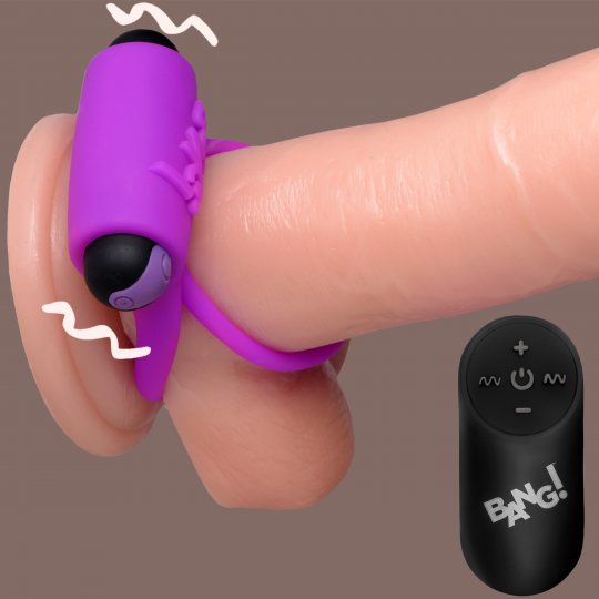 Remote Control Vibrating Cock Ring and Bullet